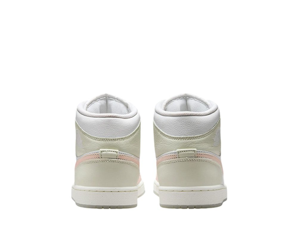 Баскетбольные кроссовки Air Jordan 1 Mid SE Pink/Green Shoes