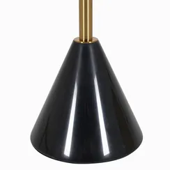 Кофейный стол Solo Marble Ø40х50 см, черный мрамор, золото