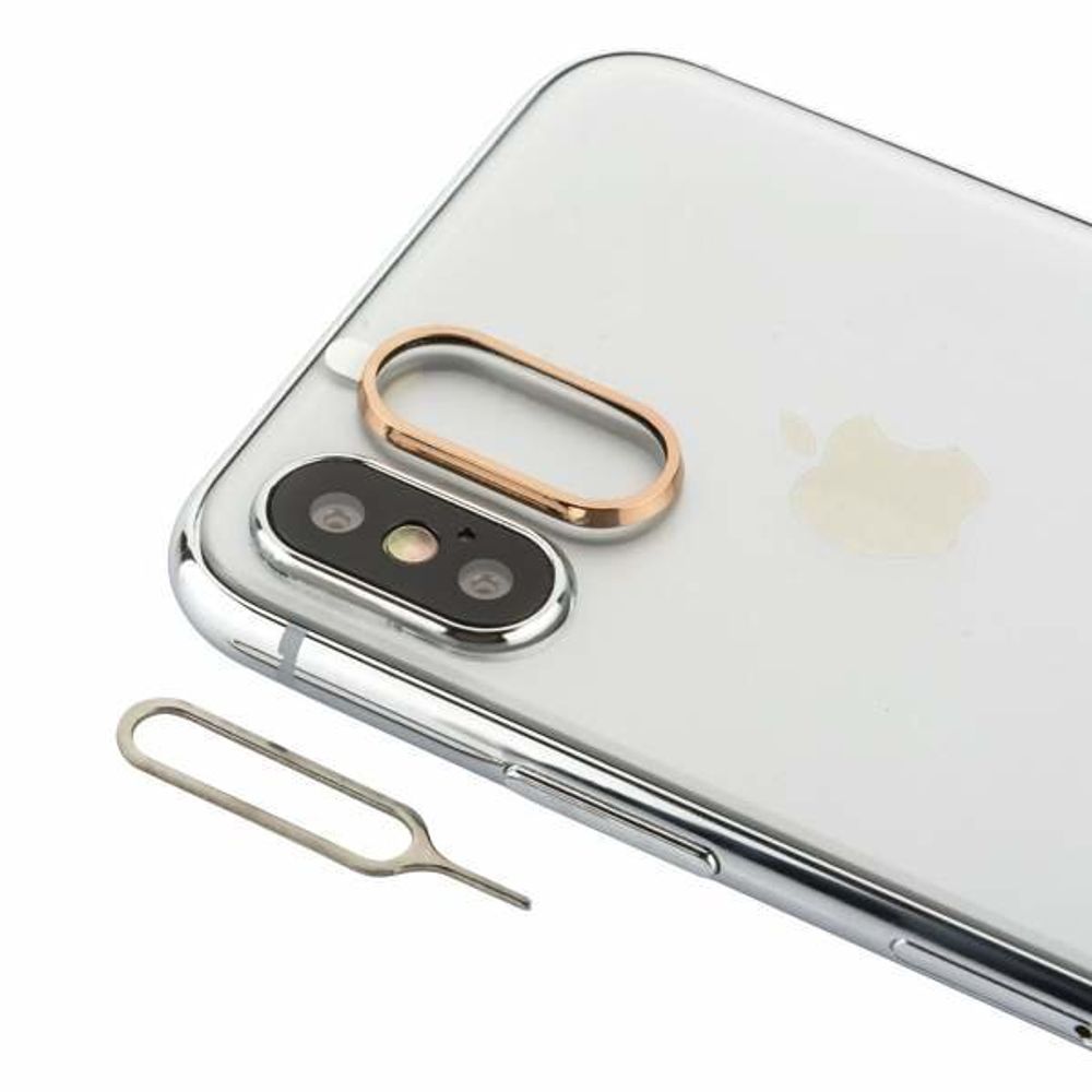 Защитный бампер на камеру iPhone X (CS8105-CE) Gold COTEetCI