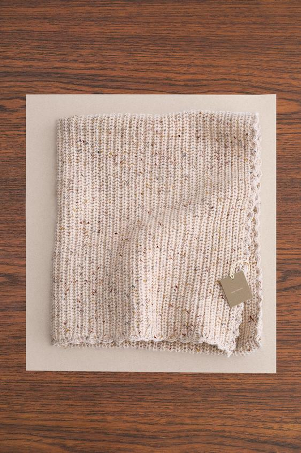 ZARA TIMELESS - ПЛЕД С ПУГОВИЦАМИ ИЗ ШЕРСТИ, СВЕТЛО-БЕЖЕВЫЙ