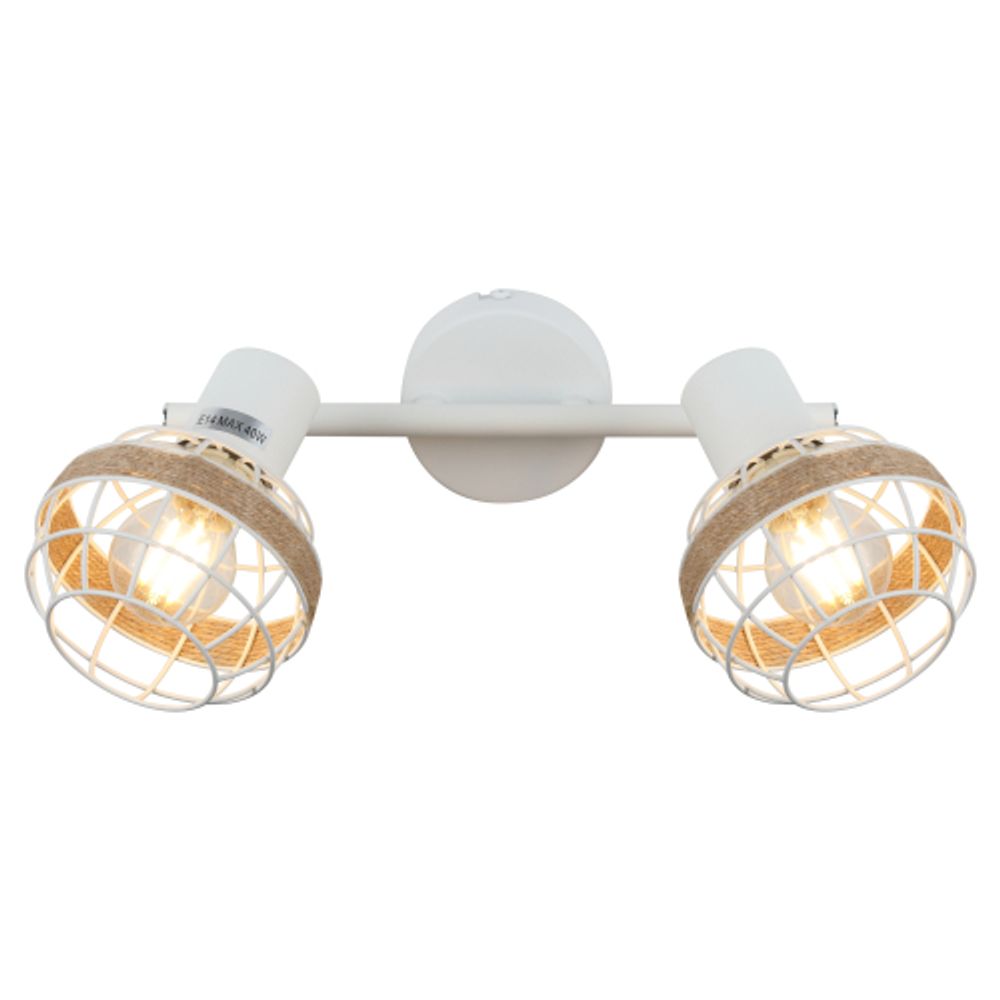 Светильник настенно-потолочный спот Rivoli   7034-702 2 x E14 40 Вт поворотный