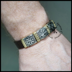 Браслет кожаный "Георгий Победоносец"