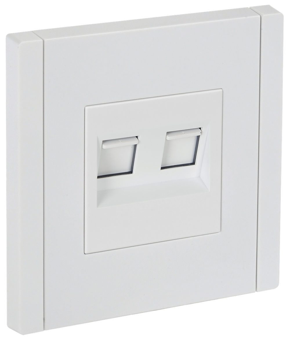FORTE&PIANO Розетка компьютерная двойная RJ45 кат.5E FP233 белый IEK