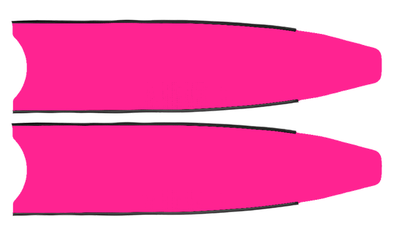 Лопасти Leaderfins Pure Carbon Fuxia, черная отбортовка, без наклейки, 20°