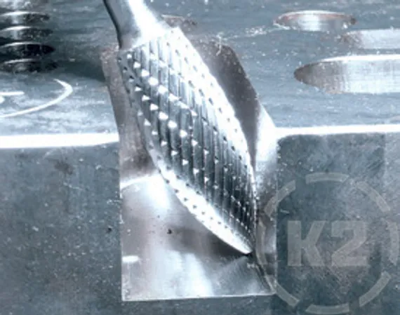 Комбинированная борфреза Karnasch остроконечная форма + угол