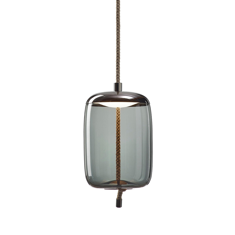 Pendant design lamp  Knot Cilindro by Brokis (Smoky)