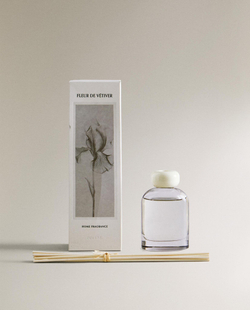 Zara Home FLEUR DE VÉTIVER REED DIFFUSERS — ароматический диффузор с тростниковыми палочками, Флер де Ветивер, 120 мл