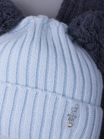 Шапка детская осенняя и шарф с ушками