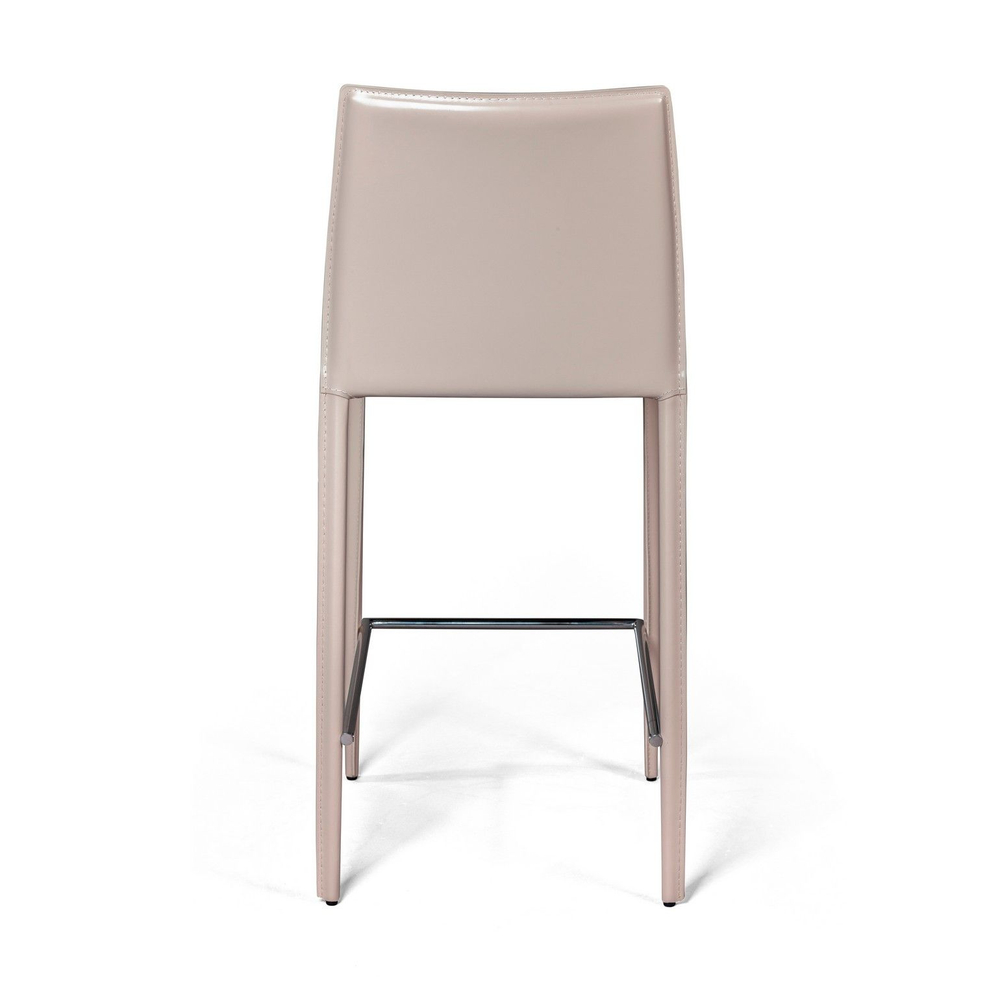 Стул полубарный Rolf, кожа капучино