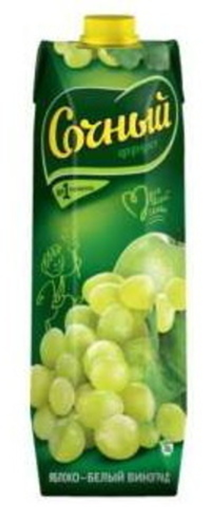 Нектар Яблоко-зеленый виноград 1л. Сочный фрукт