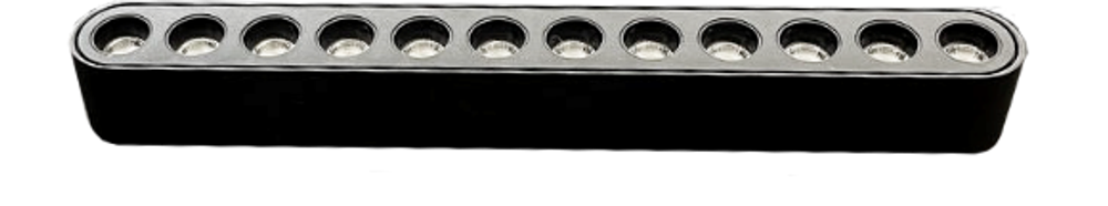 CLARUS Магнитный ультратонкий трековый светильник AKCENT черный, 12W, 4000K, 50 шт