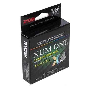 Шнур NUM ONE PE4X-100M 3.5#/0,310 mm Multi Colour Ryobi