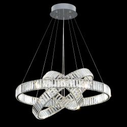 Citilux Чезаре CL338381 LED Люстра хрустальная с пультом Хром