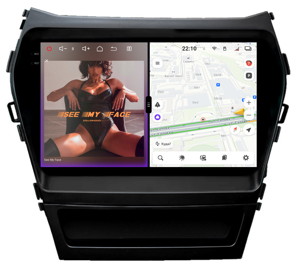 Магнитола для Hyundai Santa Fe 2012-2018 - Redpower 85210 PRO/PROmax ТОП звук, 2K QLED, Android 14, CarPlay, 4G SIM-слот