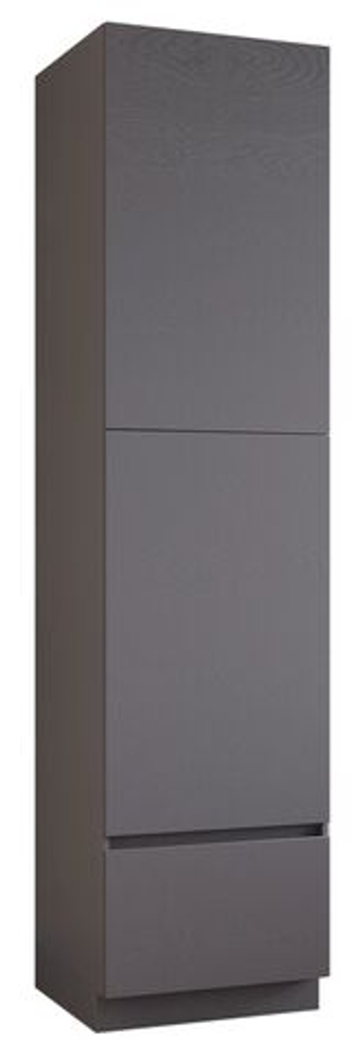 Кухонный остров Эмаль графит, крашеный фасад, ручка гола.