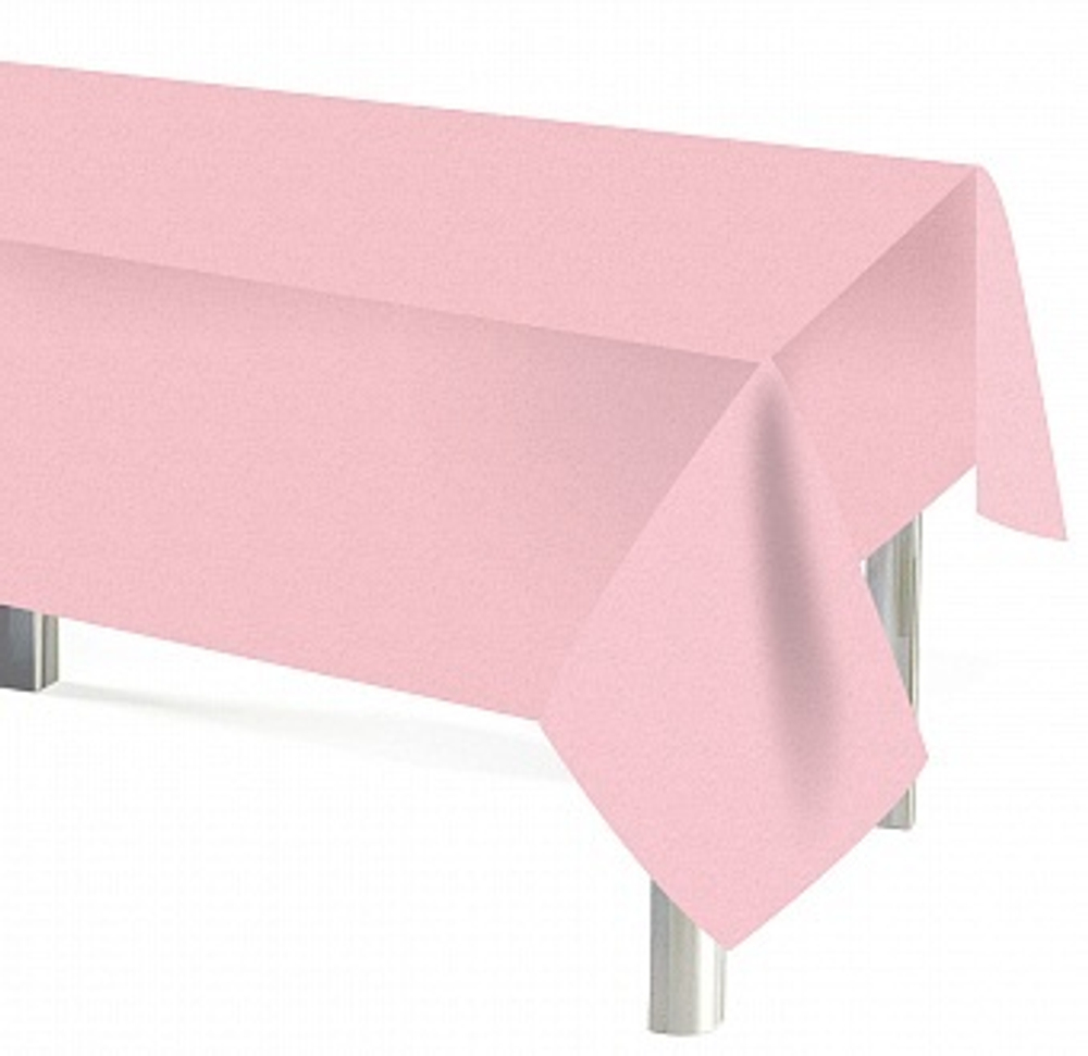 Скатерть одноразовая Мастхэв Светло-розовый 137*274 см.