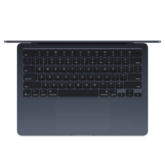 Apple MacBook Air 13" (M4, 10C CPU/10C GPU, 2025), 24 ГБ, 512 ГБ SSD, «полуночный черный»