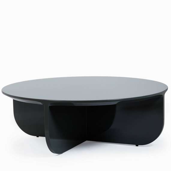 Кофейный стол Petra Ø100х33 см, зеленый глянец