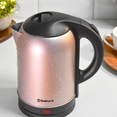 Чайник электрический 2л Sakura SA-2121CD, шампань в крапинку