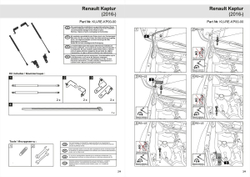 Газовые упоры капота Pneumatic для Renault Kaptur 2016-2020 2020-н.в., 2 шт., KU-RE-KP00-00