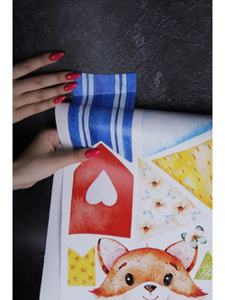 Интерьерные виниловые наклейки большие воздушные шары на стены в детскую, дома, облака, пейзаж