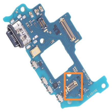 Samsung Galaxy A55 5G (SM-A556B) - FPC коннектор антенны Wi-Fi антенны (на субплату)