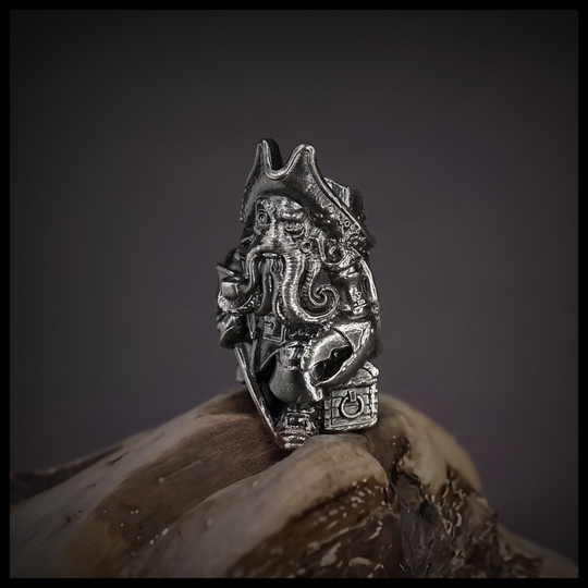 Темлячная бусина "Рундук Дейви Джонса" для ножей , мельхиор