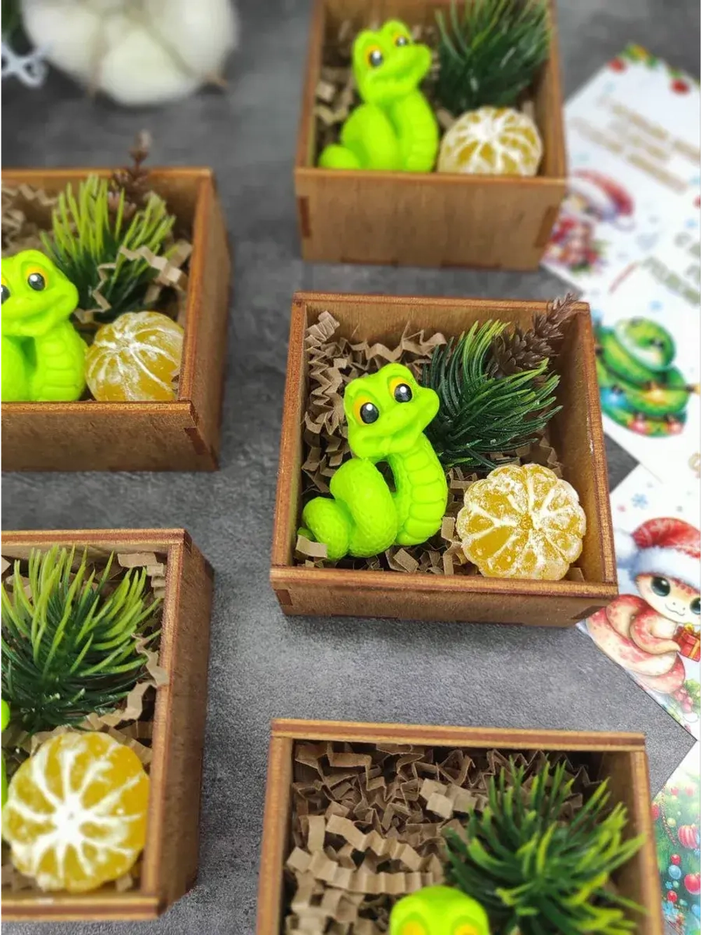 Новогодние подарки, мыло 5 штук