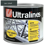 Эмаль-грунт по ржавчине 3в1  серая  0,8кг РАДУГА  Ultra Lines