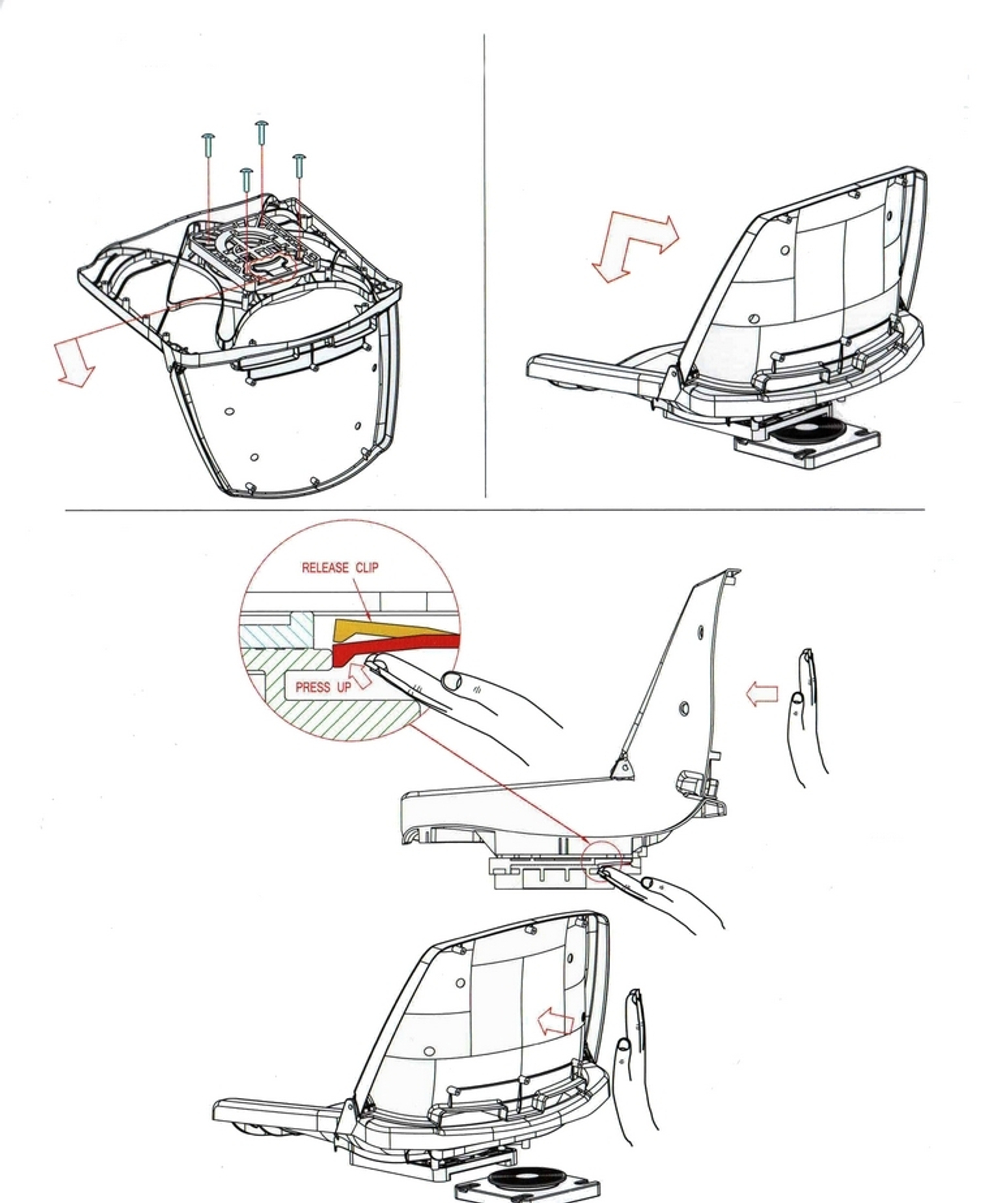 Основание Titan съемное, вращающееся для сидений