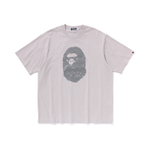 A Bathing Ape Bathing Ape Heavy Washed Ape Head Футболка серый