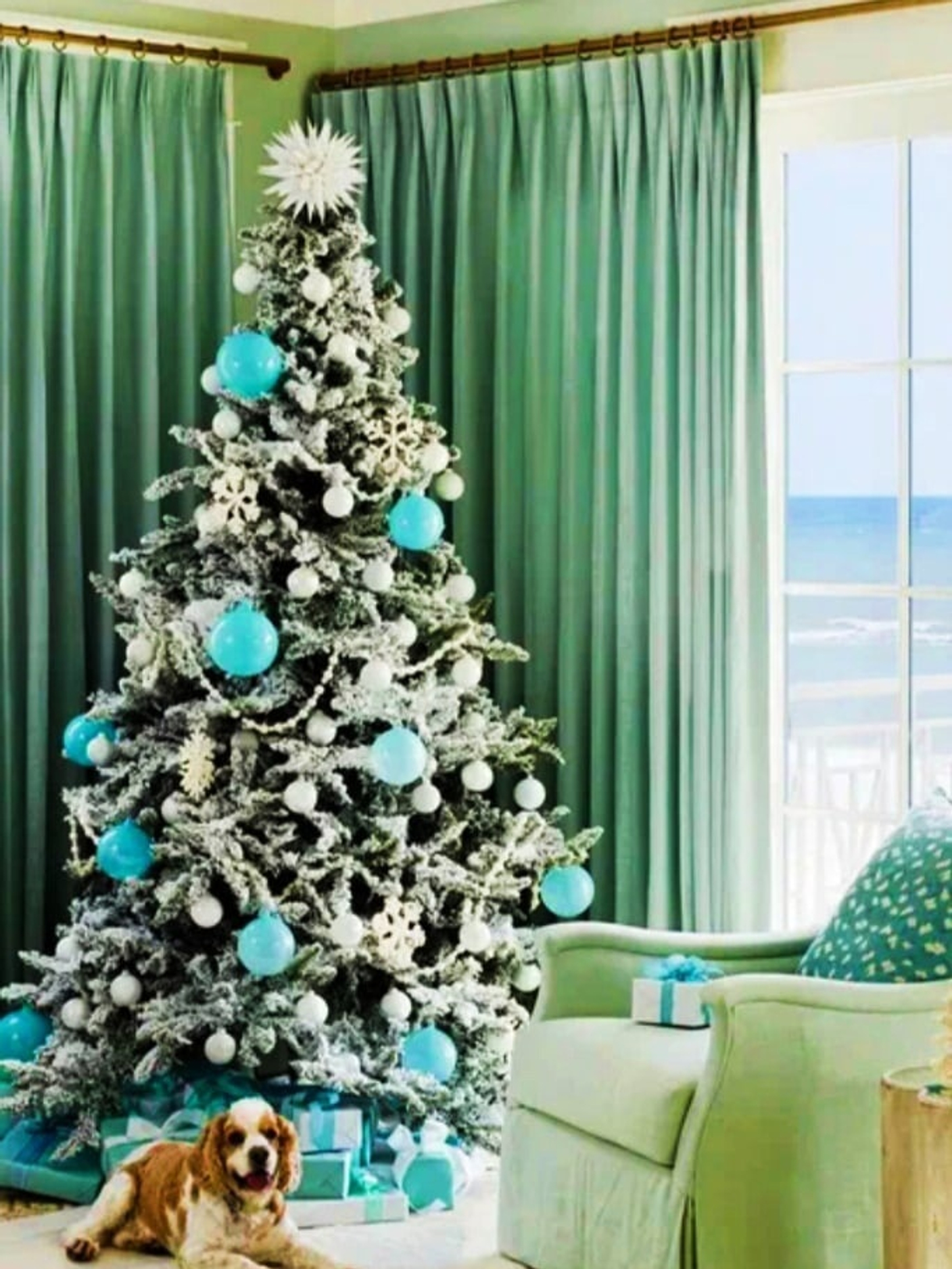 ❄Бирюзовый – это запоминающийся оттенок, который привнесет неповторимый шарм в оформление любой комнаты.