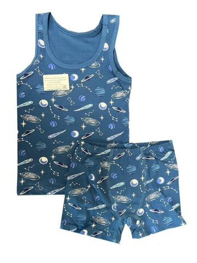 Комплект майка+ боксеры CBF 18-311/20-189м р.34 син.космос (Boru), 1 шт.