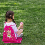 Мешок в садик 33х40, Кошечка балерина (фуксия)