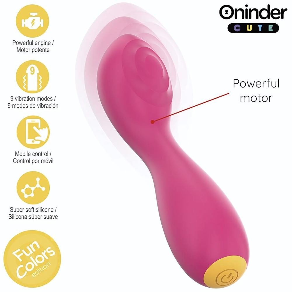 Розовый перезаряжаемый мини-вибратор с режимом постукивания - 12,5 см. (Цвет: розовый)