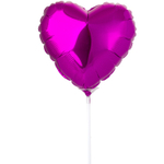 Шар фольгированный Сердце 23 см (Фиолетовый)