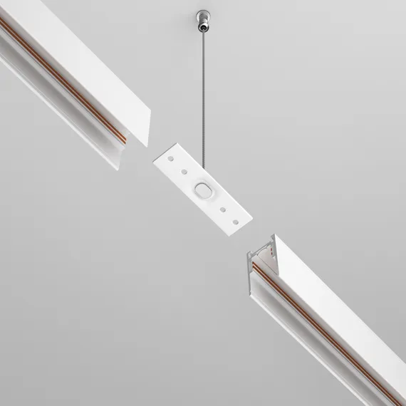 Коннектор прямой Exility накладной белый Technical tra034c-21w