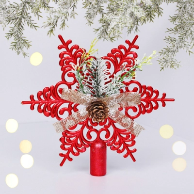Звезда на ёлку 19*19 см «Хвойная», Красный
