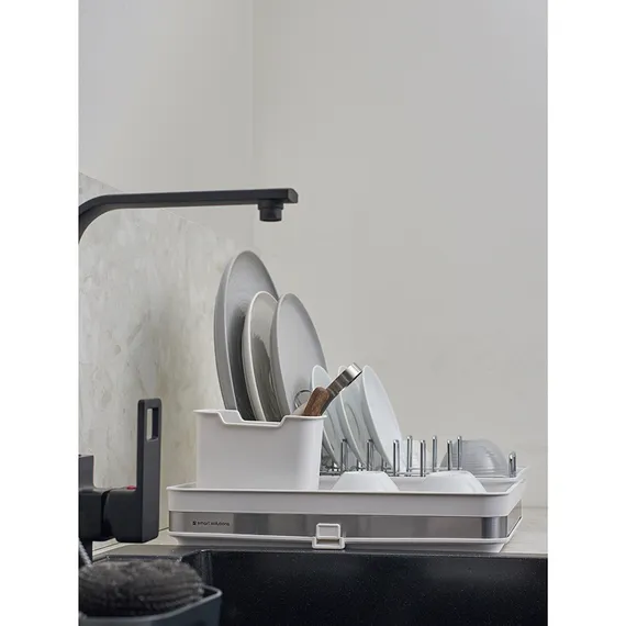 Сушилка для посуды atle раздвижная большая, белая