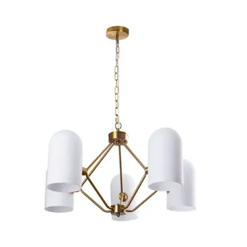 Подвесная люстра 5*E14 A5454LM-5PB белый/медь Cassel Arte Lamp