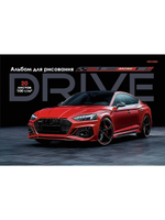 Альбом для рисования А4 20 листов "Красный автомобиль-4" скрепка (Проф-Пресс)