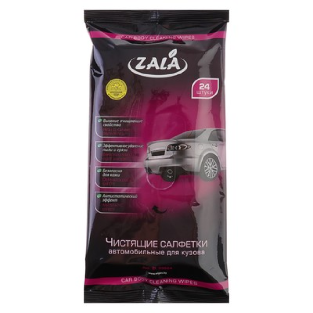 Влажные салфетки Zala чистящие 24 шт