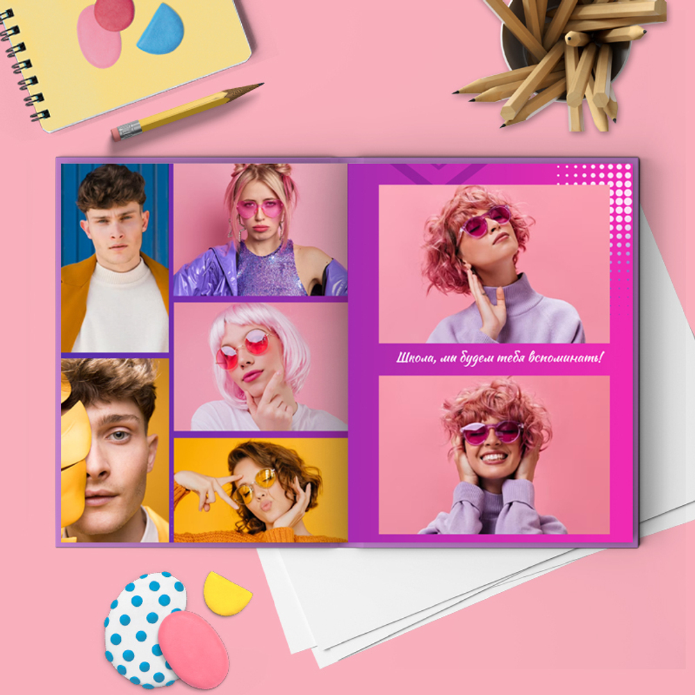 PSD-Шаблон фотокниги "Violet"