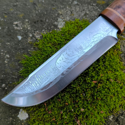 Нож охотничий НС-06 Манул, гравировка (Златоуст)