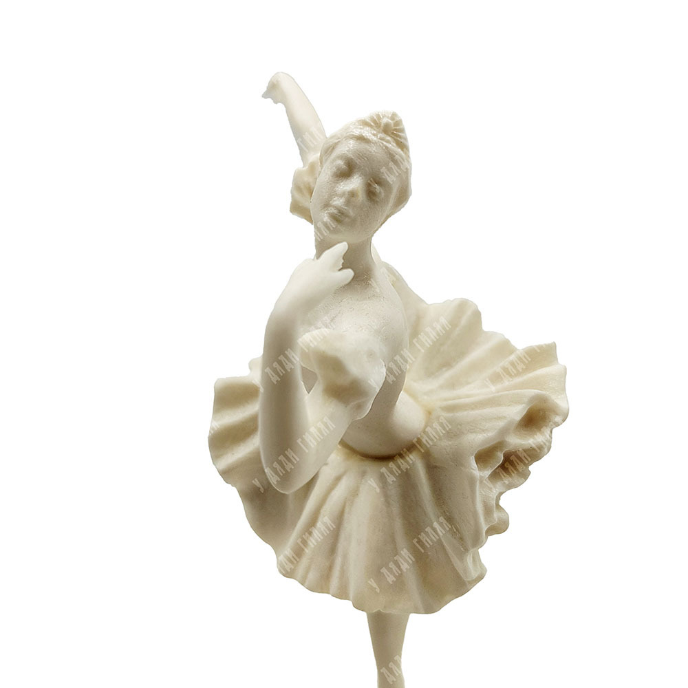 [Редкость. Большой размер] Статуэтка Балерина. Колкий пластик. ФХИ, СССР. 1950-е гг.