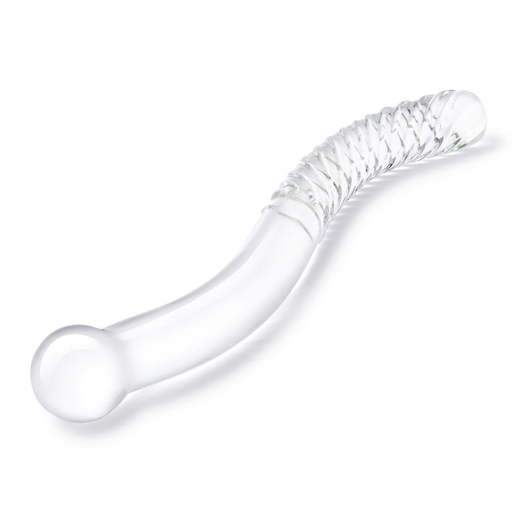Стеклянный фаллоимитатор Glas Pelvic Wand, двусторонний, 28 см