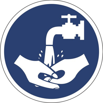 Знак "Мыть руки"