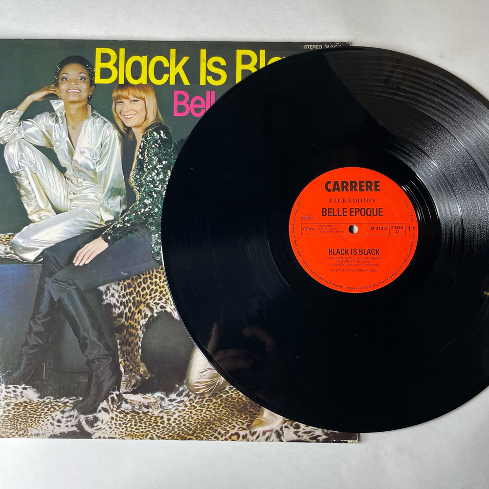 Винтажная виниловая пластинка LP Belle Epoque Black Is Black (Германия 1977)