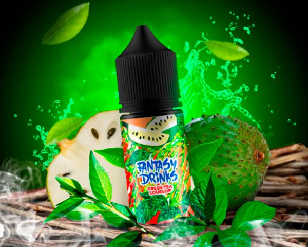 Купить Fantasy Drinks Salt - Green tea, soursoup 30 мл