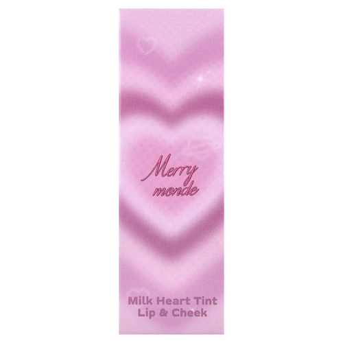 Merrymonde, Milk Heart, оттенок для губ и щек, 03 Mute Milk, 5 г